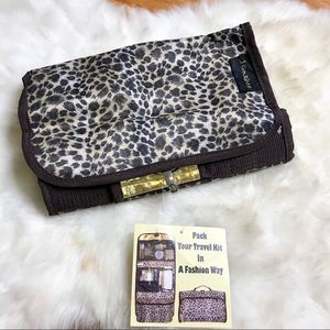 Leopard print travel case